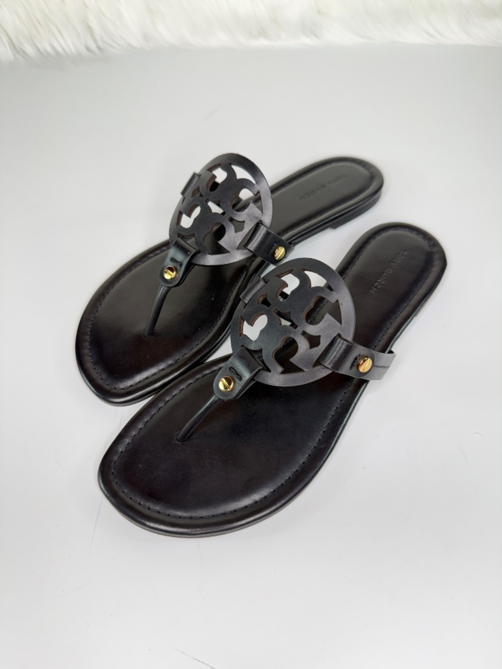 Tory Burch Women's Miller Calf Leather Sandal - Black